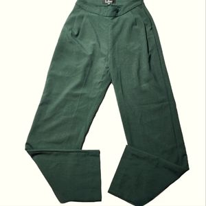 COPY - Lulus NWOT Green High-Waisted Trouser Dress Pants